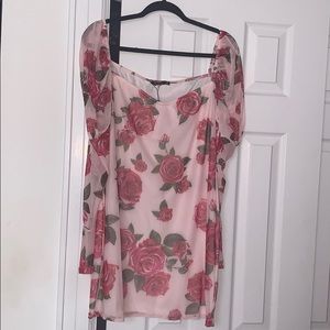 Boohoo Pink Rose dress mini